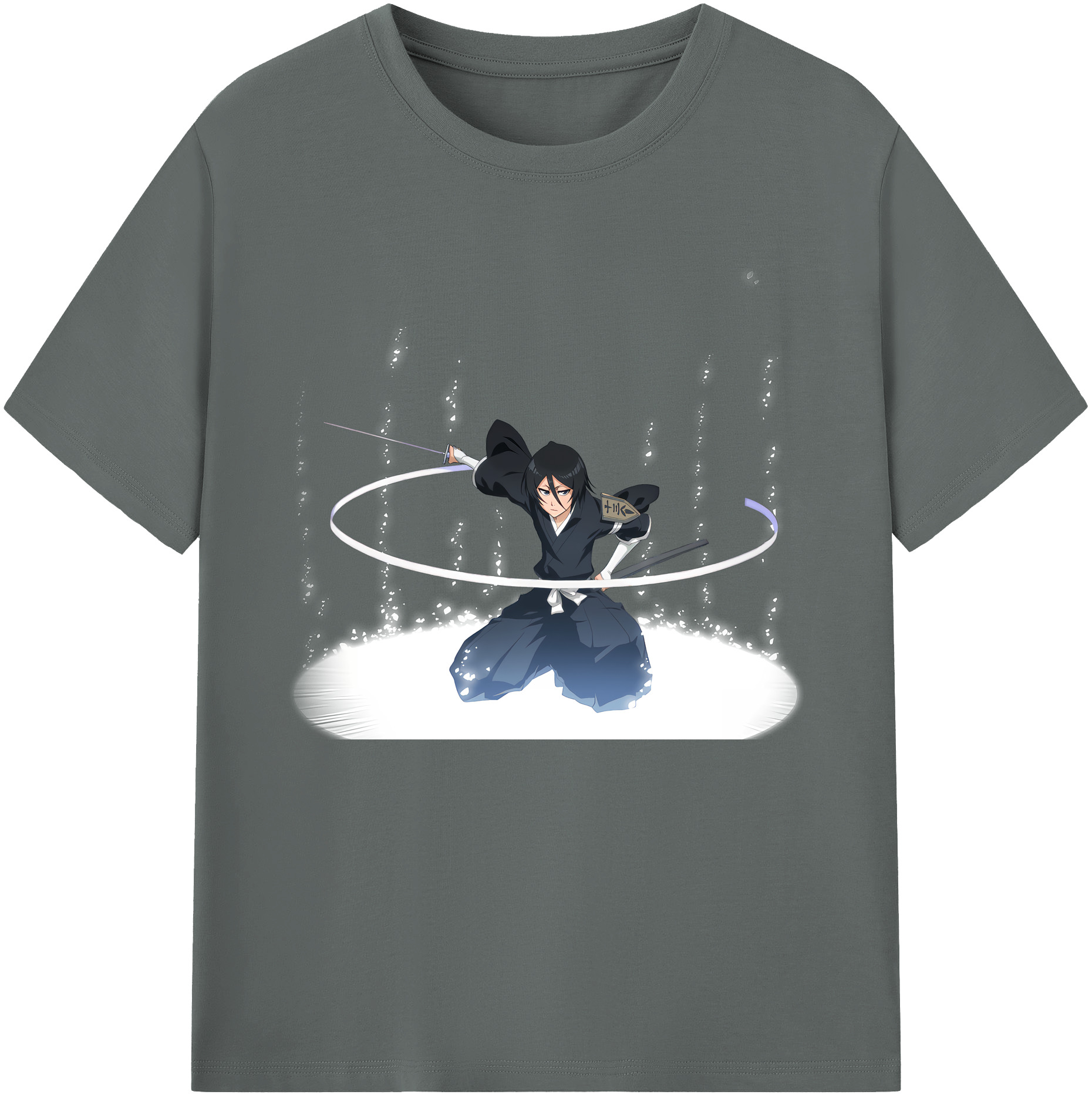（画像用） ブリーチ 朽木ルキア BLEACH Kuchiki Rukia 綿100％ メンズ半袖Tシャツ｜肌触りやわらか＆通気性